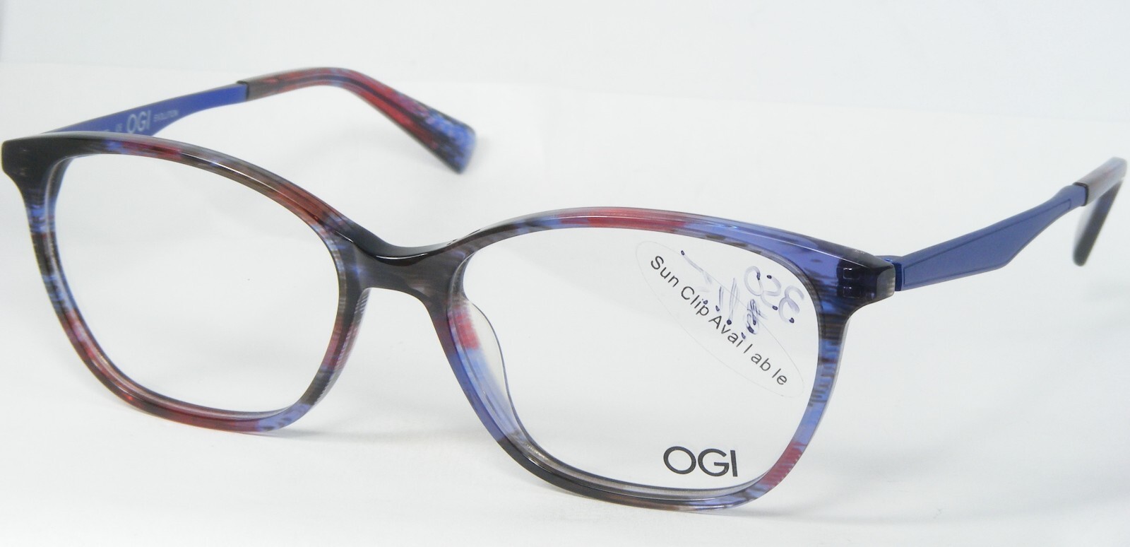 Ogi Evolution 9209 1721 Lila/Burgunder Streifen Einzigartige Brille 53-1... - $155.59