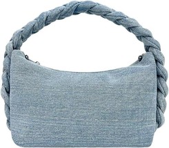 Women s Denim Purse Vintage Jean Purse Woven Top Handle Handbags Lightwe... - £45.41 GBP