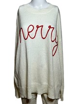 New Show Me Your Mumu Sweater Women&#39;s XS Merry Oversized Christmas - AC - $20.06