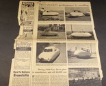 1949 Parade Magazine Page Davis Three Wheeler Car Article Burma Shave Ad - £17.77 GBP