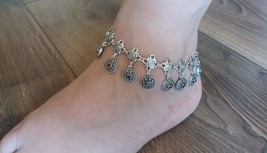 Zircon Silver Plated Ankle Drop Bracelet, Ankle Drop Bracelet - £31.96 GBP
