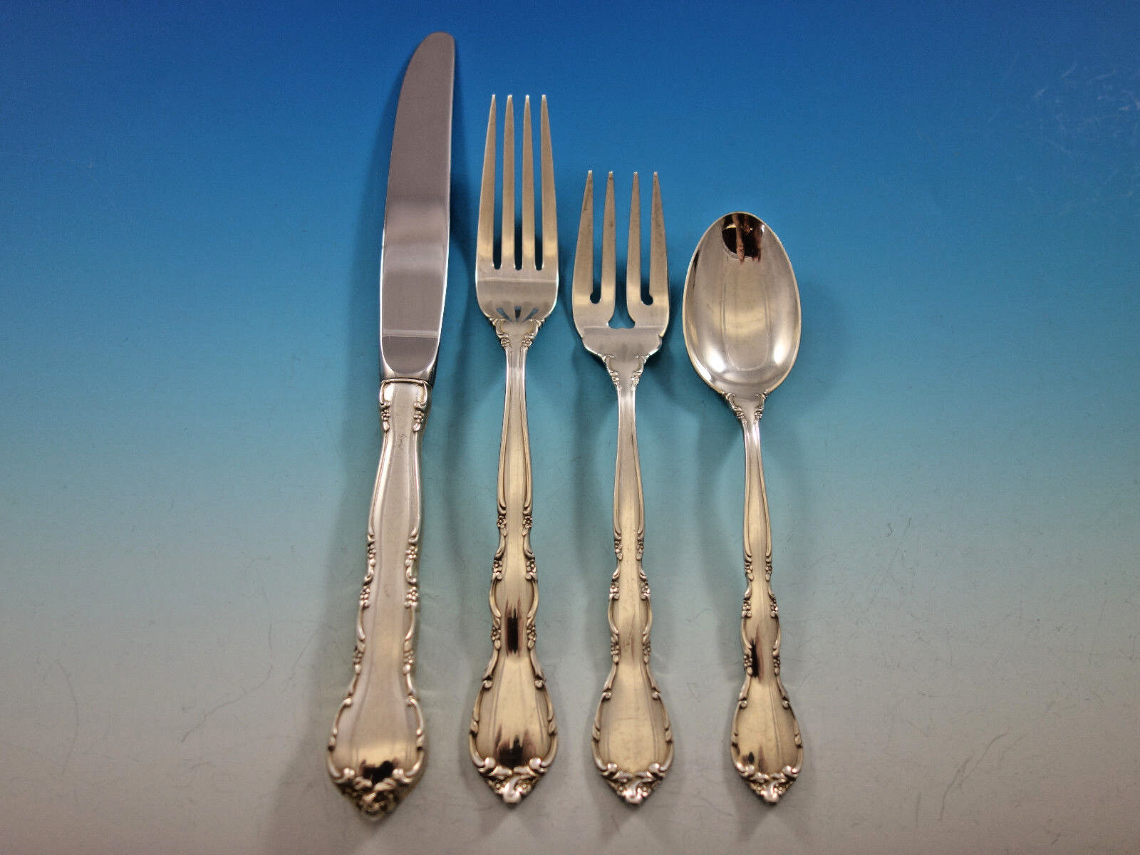 Primary image for Mignonette by Lunt Sterling Silver Flatware Set for 12 Service 53 pieces