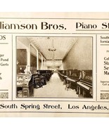 1910 Williamson Bros Piano Advertisement Los Angeles California Instrume... - $34.27 CAD