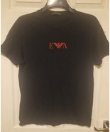 Emporio Armani EA Logo Black T-Shirt Top Tee - $13.92