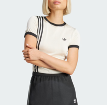 adidas Originals Knitted 3S Short Tee Women&#39;s Casual T-Shirts Lifestyle ... - $115.11