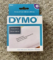 DYMO 30252 LW Address Labels 1-1/8&#39;&#39; x 3-1/2&#39;&#39; LabelWriter Label Printers White - £15.81 GBP