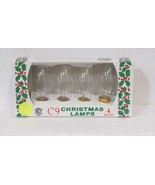 J Hofert 1435 Clear C9 Northern Lights Christmas Lamps 4 Bulbs Packaged - £5.98 GBP