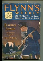 Flynn&#39;s Weekly Detective FICTION-FEB 191927-PULP-CRIME-MYSTERY-HINDS-g/vg - £132.93 GBP