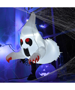 Flying Ghost Halloween Inflatable 3-Ft Window Hanging Suction Cups Outdo... - £24.44 GBP