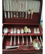 Spring Garden by Holmes &amp; Edwards Silverplate Flatware 54 PCS ORIGINAL W... - £110.25 GBP