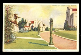 Vintage Postcard Panama California Exposition 1915 Official View Plaza - £10.11 GBP