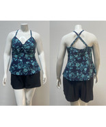 Krista Plus Shape Solution - Tankini Top Navy/Marine Floral Print Size 3... - £7.57 GBP