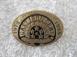 Cast Iron Seat Collectors Association 25th Anniversary pin 1973 to 1998 (Brass) - £13.85 GBP