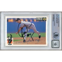 Jamie Moyer Baltimore Orioles Signed 1994 Collectors Choice BAS BGS Auto 10 Slab - £101.63 GBP