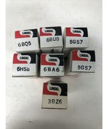 vintage lot  Lindal  3BZ6 6BQ5 6HS8 6BU8 6BA6 5GS7 TV Valve Electron tube - £47.96 GBP