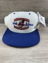 RARE VTG New Era MLB Cleveland Indians Snapback Hat Cap 1995 Central Champs NWT - £55.72 GBP