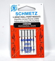 Schmetz Chrome Jersey Needle 5 ct, Size 80/12 - £4.75 GBP