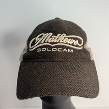 Mathews Solocam Archery Brown Embroidered Hat Adjustable Baseball Cap - £13.91 GBP