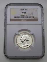 1954 25C Washington Quarter Proof Graded by NGC as PF-68 - £54.52 GBP