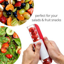 Tomato Chip Slicer Vegetable Fruit Zip Slicer Knife Grape Cutter Chopper Multifu - £15.69 GBP