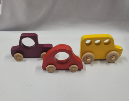 Handmade Wood Wooden Car Truck Bus Baby Toddler Child Push Toys - $29.69