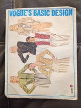 1980s Vogue Pattern 2799 Basic Design Blazer Vest Loose Fit Unlined Size 12 Cut - £6.67 GBP