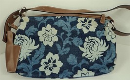 Tommy Hilfiger Blue Floral Print Shoulder Bag Purse - £7.76 GBP