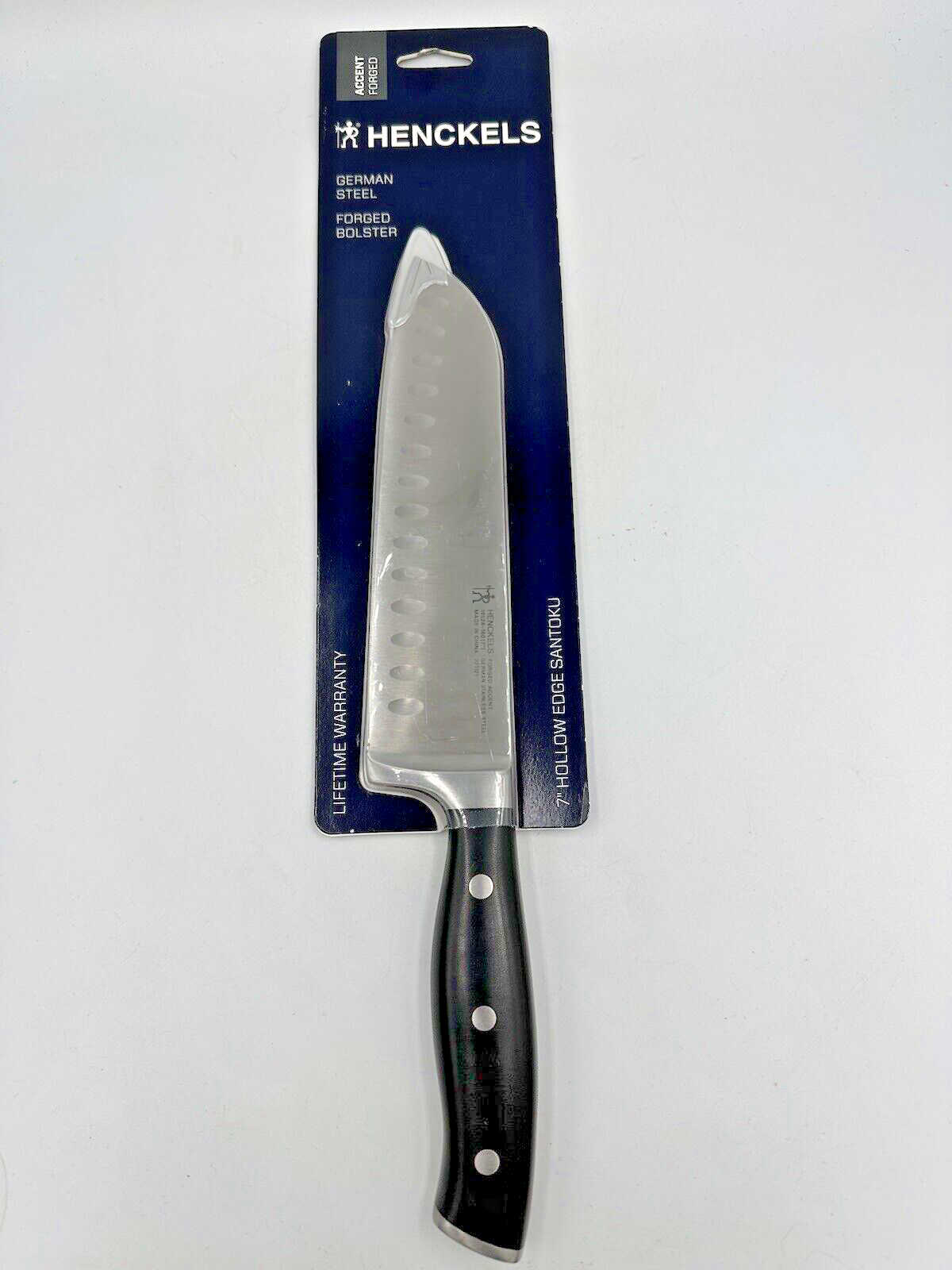 Henckels Forged Accent 7" Hollow Edge Santoku Kitchen Knife- BRAND NEW - £20.10 GBP