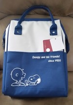 SNOOPY CHARLIE BROWN INSULATED TOTE BAG Brand New 13&quot; JAPAN IMPORT TOREBA! - $723.19 MXN
