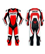 DUCATI Motorcycle Cow Leather Suits Motorbike Sports Racing Men Custom M... - £218.37 GBP