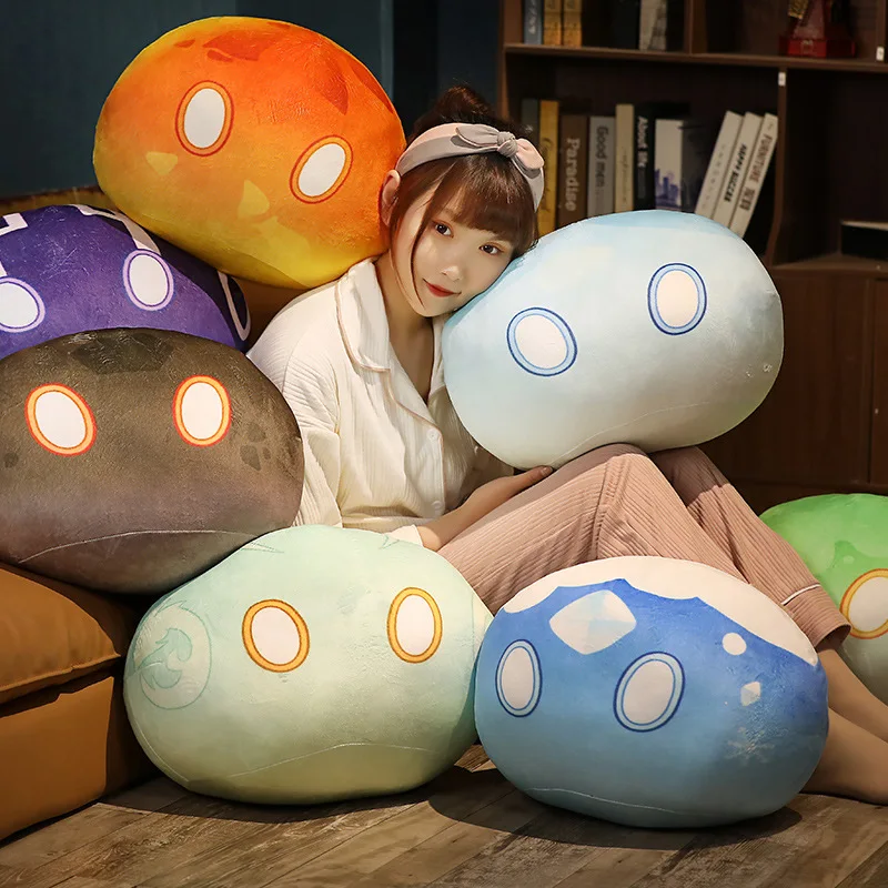 10-50cm Genshin Impact Plush Toy Slime Pillow Cushion Anime Originnal God Game - £10.87 GBP+
