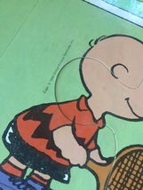 Vintage 1973 Playskool Peanuts Floor Puzzle "Tennis Anyone?" image 7