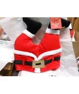 Upside Down Fabric Christmas Santa Hat 13&quot; H - $386.59 MXN