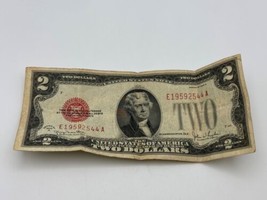 1928 G U.S. $2.00 Red Seal Banknote - £11.78 GBP