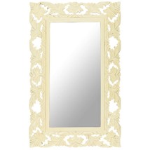  Mirror White Solid mango wood Medium Decorative Inlays Mirror - $188.51 CAD