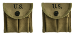 (PACK OF 2) U.S WW2 M1 Carbine Buttstock Magazine Pouch WWII Ammo Pouch ... - $26.46