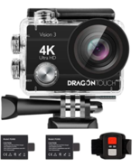 Dragon Touch 4K Action Camera 16MP Vision 3 Underwater Waterproof Camera - $34.95