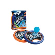 NERF Trampoline Paddle Ball &amp; Flying Disc Set Inside-Outside Orange Ages 4+ - £31.07 GBP