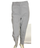 Talbots Women&#39;s Hampshire Ankle Pants Black/White Striped Sz 16 NWT - $39.08 CAD