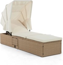 Natural Mobler Outdoor Patio Daybed By Muse And Lounge Co. - £283.02 GBP