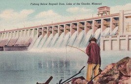 Fishing Below Bagnell Dam Lake of the Ozarks Osage Missouri MO Postcard D11 - $2.99