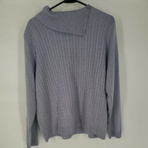 Alfred Dunner LS Button Cowl Neck/Faux Turtleneck Women XL - £10.78 GBP