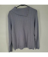 Alfred Dunner LS Button Cowl Neck/Faux Turtleneck Women XL - $19.20 CAD