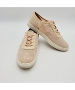 Antonio Melani Women&#39;s Sneakers Embroidered Peach Size 8M - $34.67 CAD