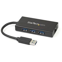 StarTech.com USB 3.0 to Dual Port Gigabit Ethernet Adapter w/USB Port - ... - £38.54 GBP