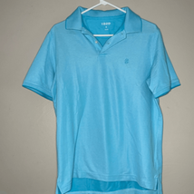 Izod men’s light blue short sleeve polo top size small - $10.78