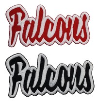 Atlanta Falcons Text Super Bowl NFL Football Embroidered Iron on Patch Georgia - £7.58 GBP