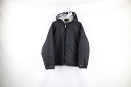 Vtg 90s Nike Womens Medium Travis Scott Mini Swoosh Fleece Lined Hooded Jacket - £46.62 GBP
