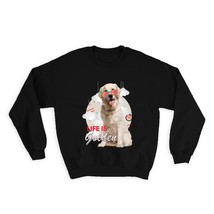 Labrador : Gift Sweatshirt Dog Animal Pet Summer Beach Sunglasses Clouds Sand Cu - £21.97 GBP