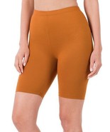 Zenana Almond High-Waist Bike Shorts Almond Size 1X NWOT - $25.98 CAD